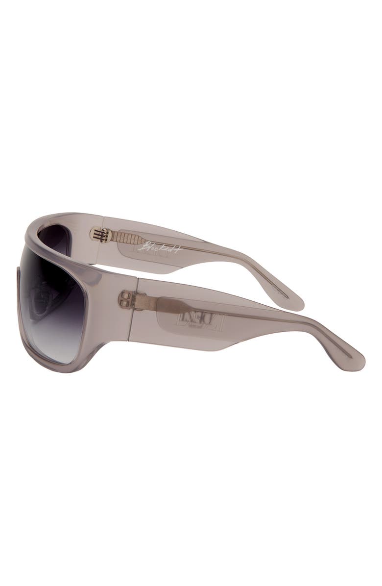 DEZI Blockdt 127mm Oversize Shield Sunglasses, Alternate, color, Blocked Gray / Faded Flash