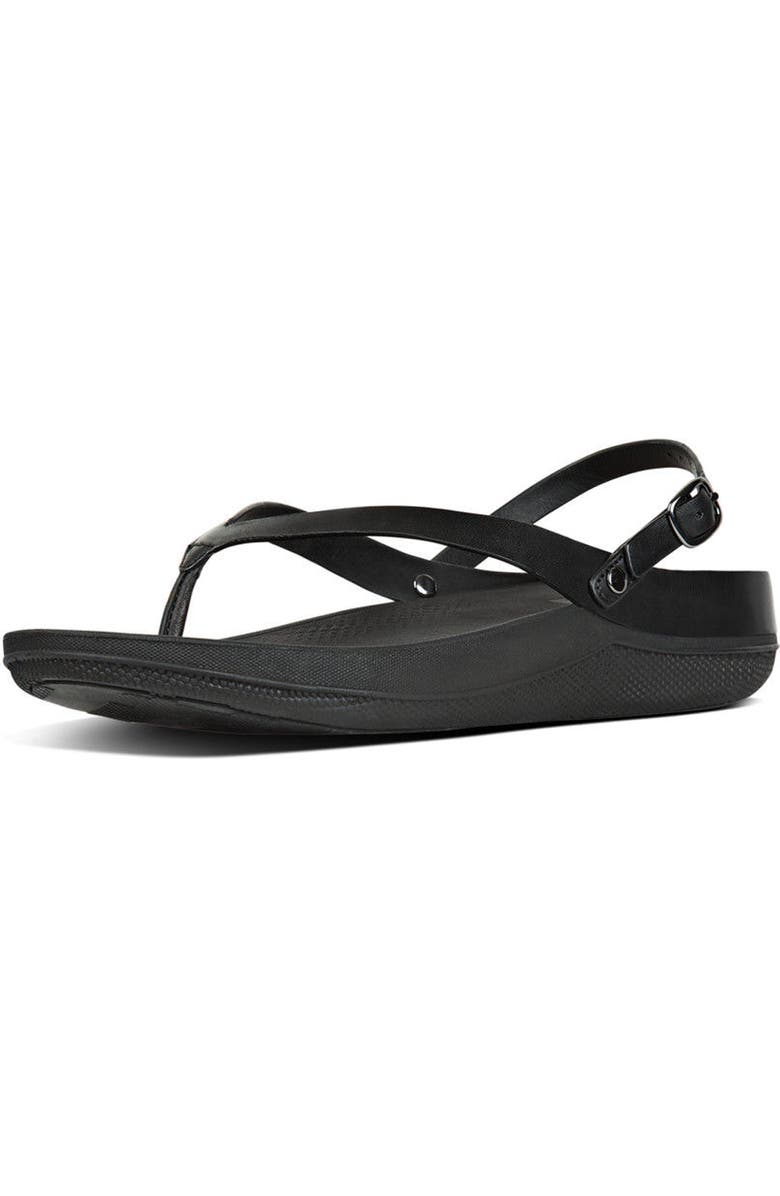 FitFlop Flip Sandal, Alternate, color, All Black Leather