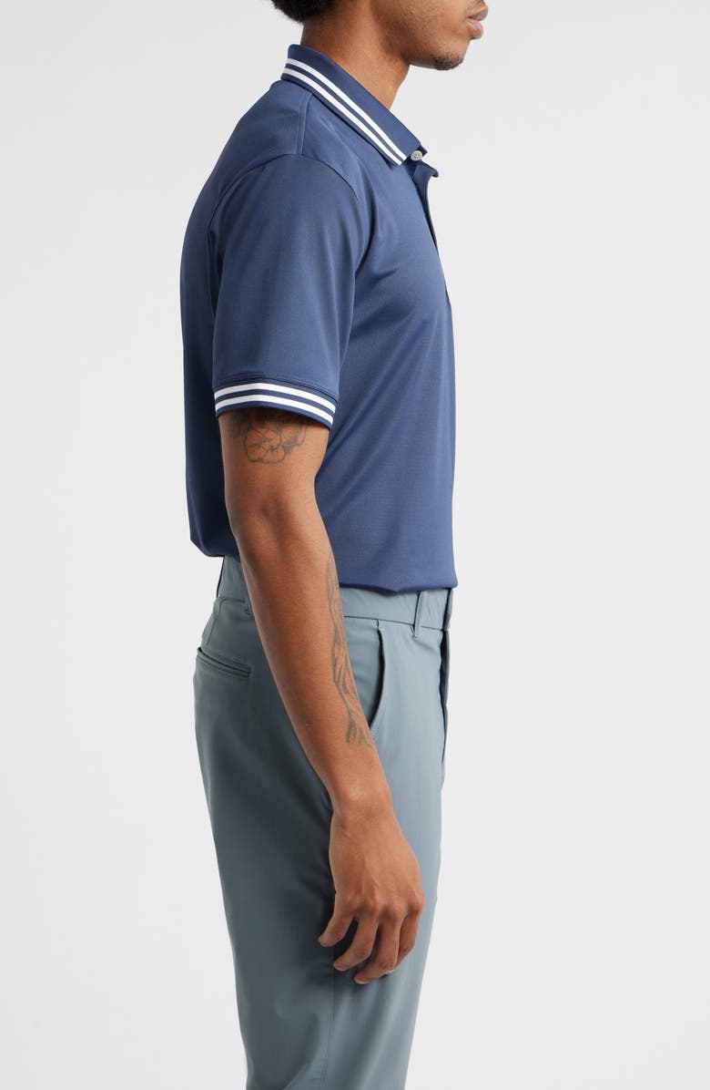 Swannies Thatcher Tipped Performance Polo, Alternate, color, Navy