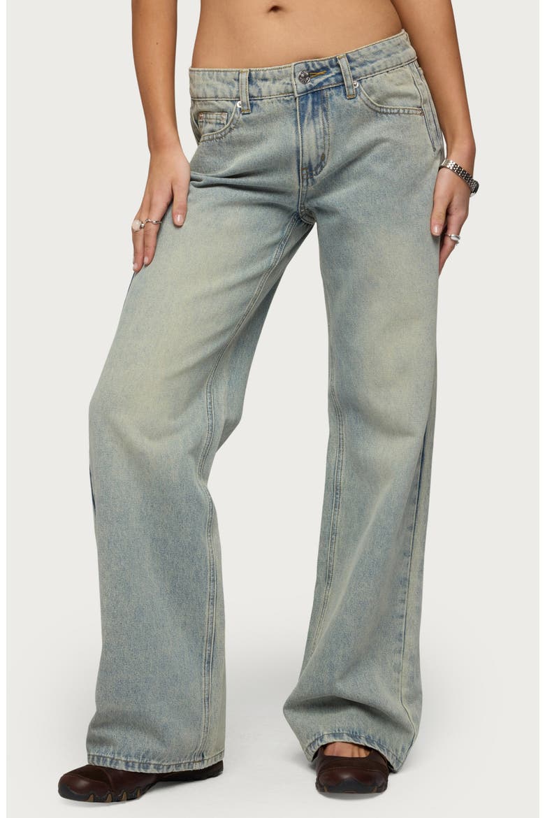Holly Wide Leg Jeans, Main, color, BLUE-VINTAGE-WASHED