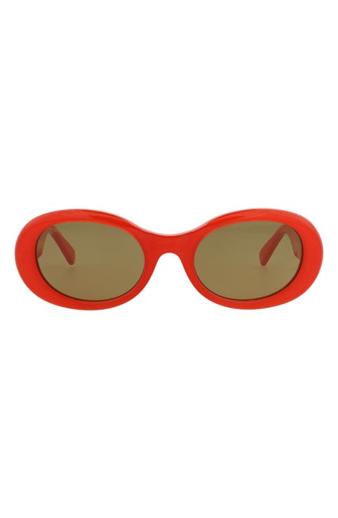 52mm Oval Sunglasses
