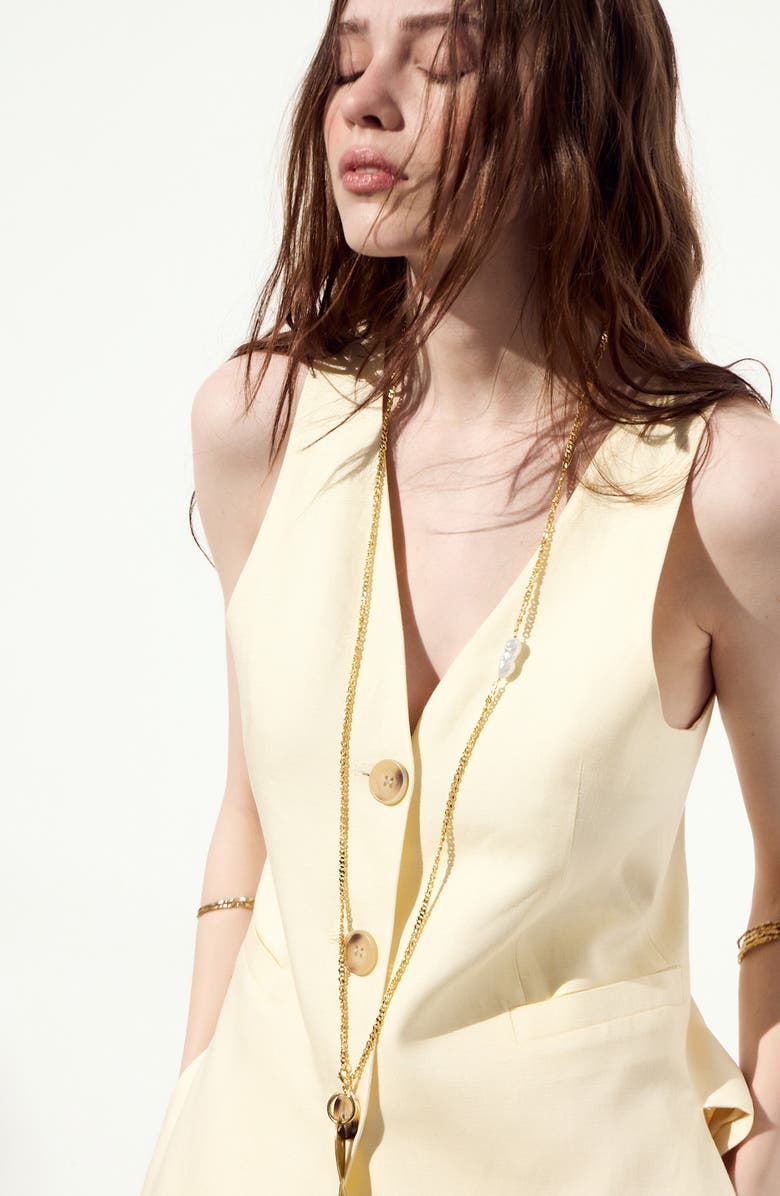 DELUC Palermo Vest, Alternate, color, Ecru