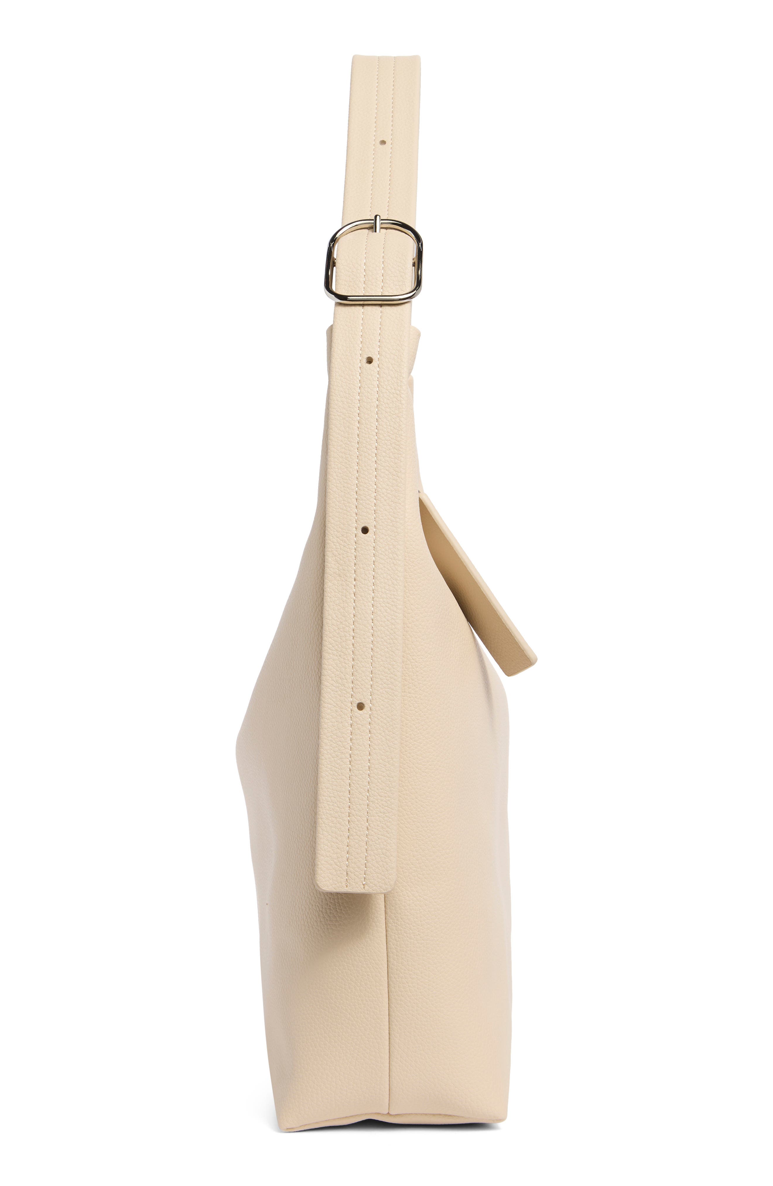 Recycled Leather Shoulder Bag, Alternate, color, STONE
