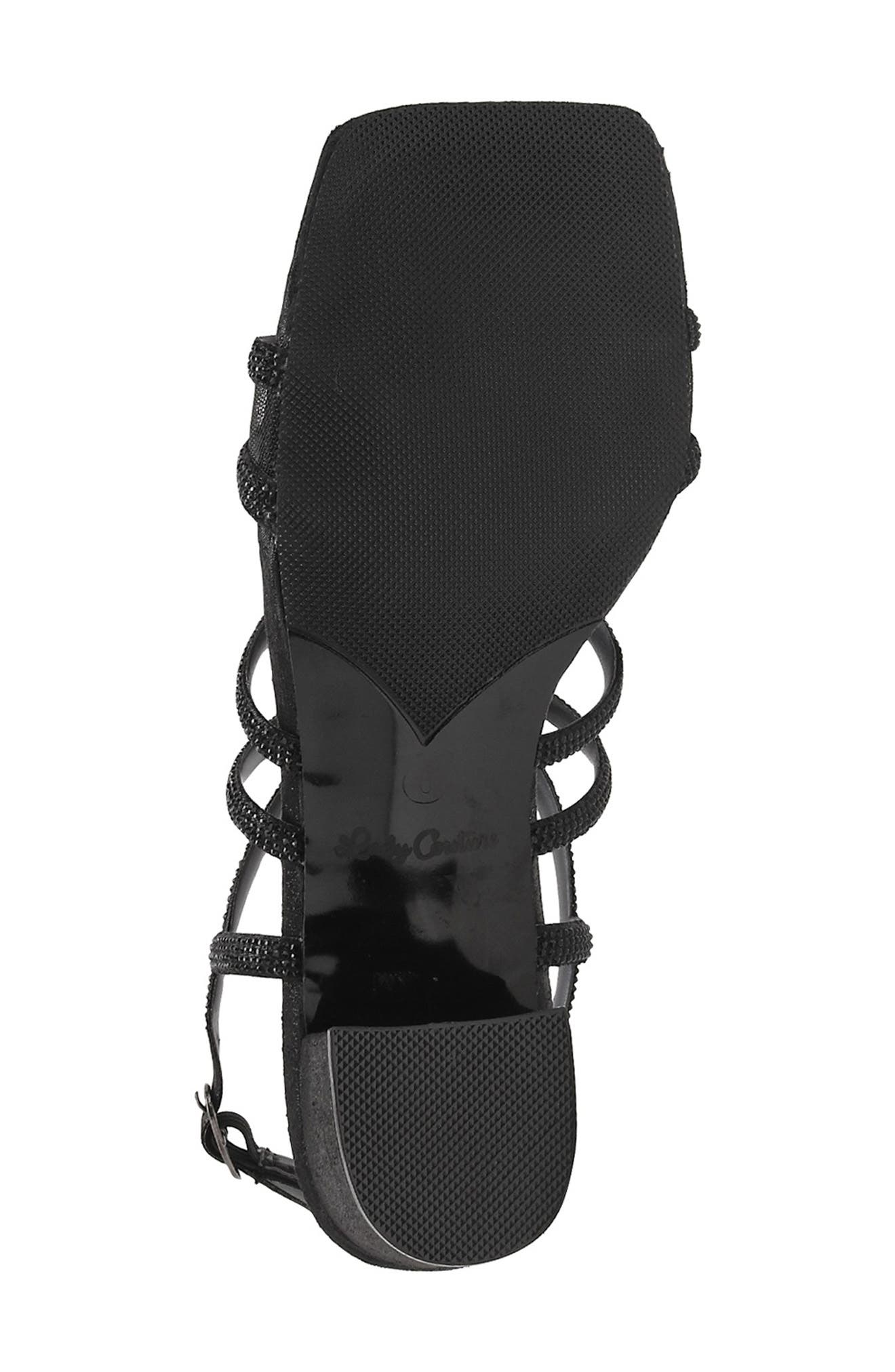 LADY COUTURE Devinenr Sandal, Alternate, color, Black