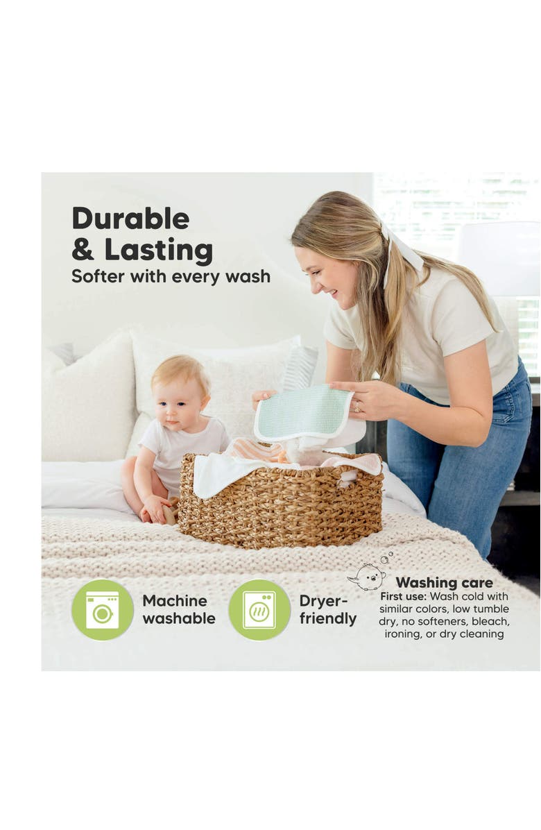KeaBabies 6-Pack Cami Baby Washcloths, Alternate, color, Nordic