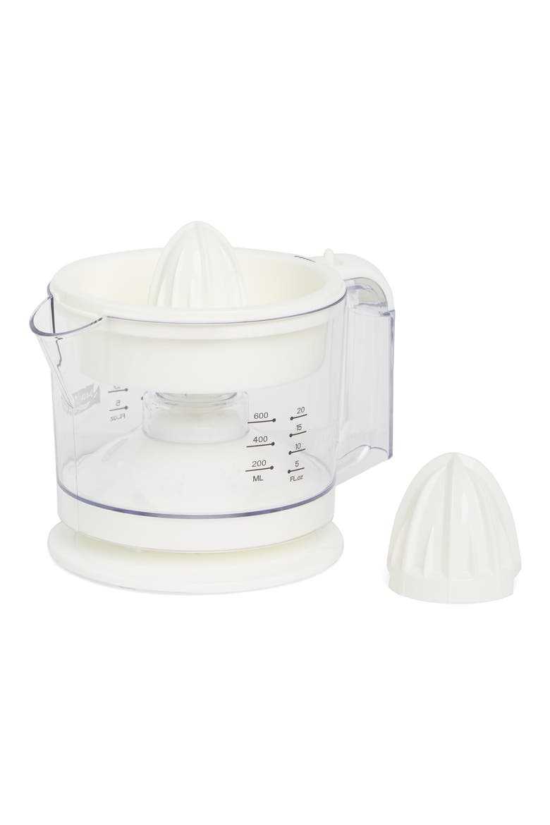 Electric Dual Citrus Juicer, Main, color, WHITE