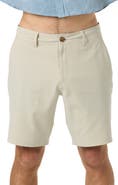 O'Neill Reserve Light Check 19-Inch Water Resistant Hybrid Shorts