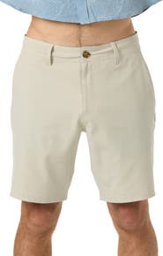 O'Neill Reserve Light Check 19-Inch Water Resistant Hybrid Shorts