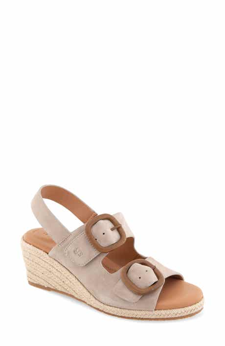 Greca Espadrille Slingback Platform Wedge Sandal