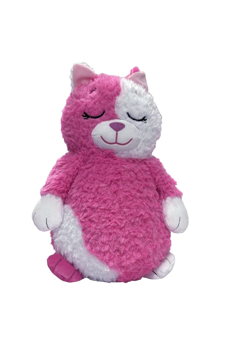 Happy Nappers Adorable Storables Cat Pink & White 8 Inches Ages 1+, Alternate, color, Multicolored