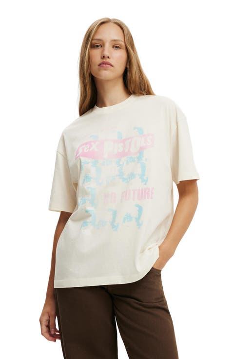 Women's The Lcn Music Boxy Graphic Tee