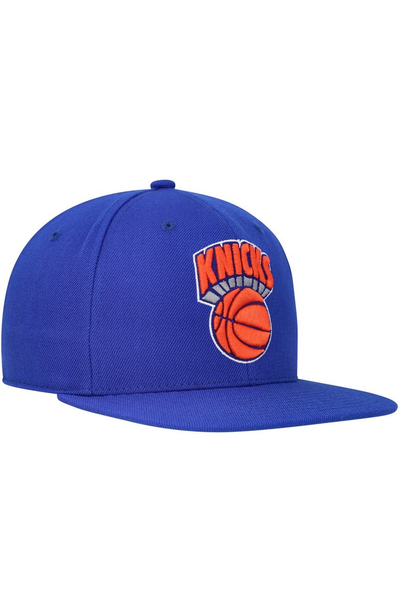 Mitchell & Ness Men's Mitchell & Ness Blue New York Knicks Hardwood Classics MVP Team Ground 2.0 Fitted Hat, Alternate, color, Blue