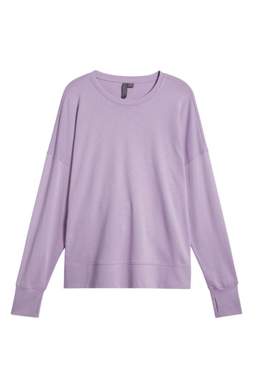 Shop Sweaty Betty After Class Sweatshirt In Prism Purple