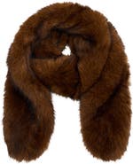 MANGO Faux Fur Scarf