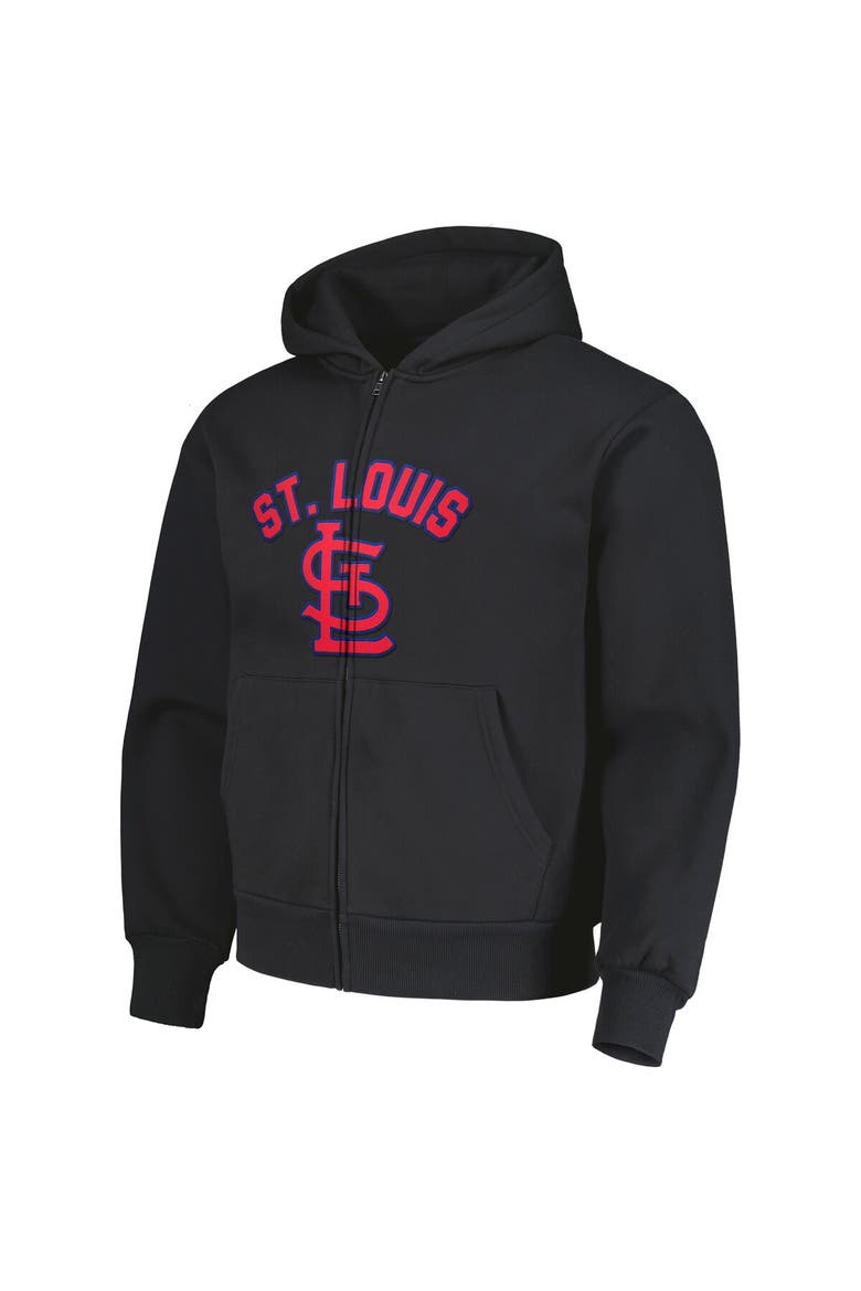 Men's PLEASURES Black St. Louis Cardinals Opening Day Full-Zip Hoodie, Alternate, color, Black