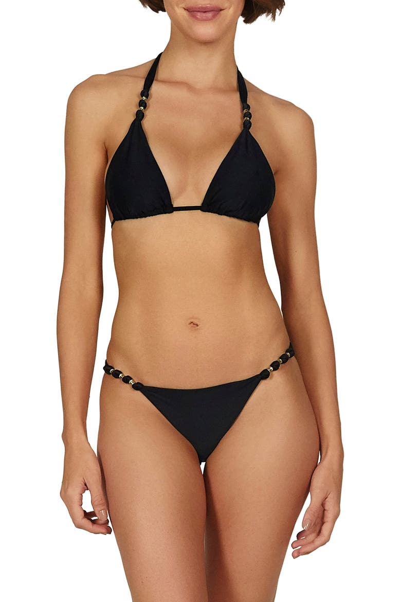ViX Swimwear Paula Solid Bikini Top, Alternate, color, BLACK
