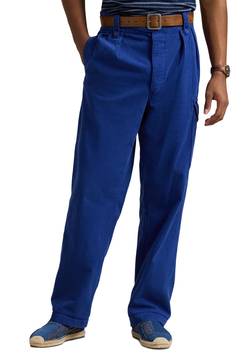 Rustic Twill Cargo Pants, Main, color, CHALET BLUE