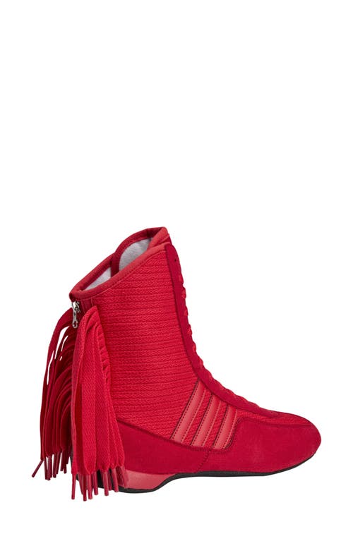 Adidas Originals Adidas Asmc Rasant Fringe Mid Sneaker In Collegiate Red