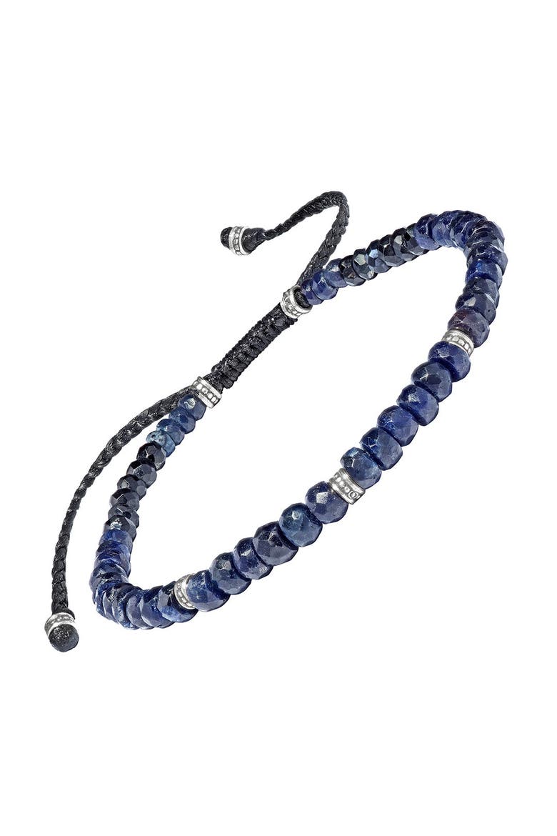 Faceted Mixed Colored Fluorite Pull Bracelet, Main, color, SAPPHIRE