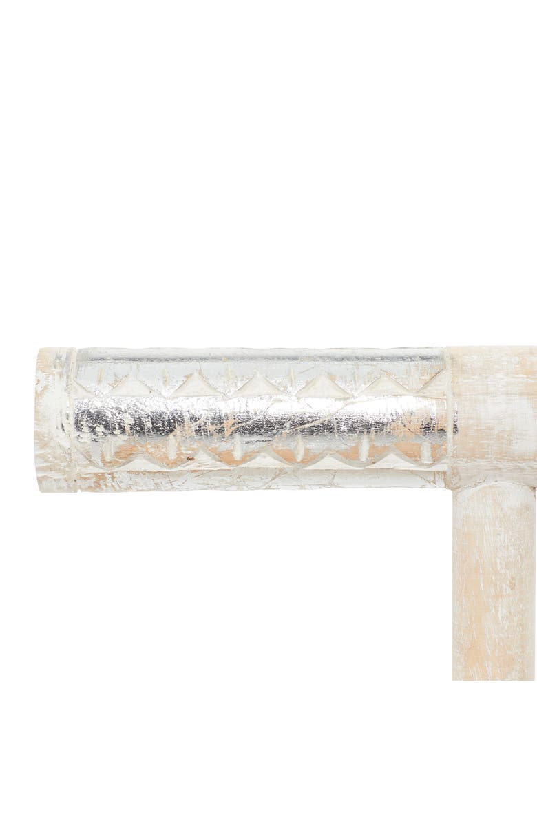 GINGER BIRCH STUDIO Silvertone Wood Natural Jewelry Stand, Alternate, color, 