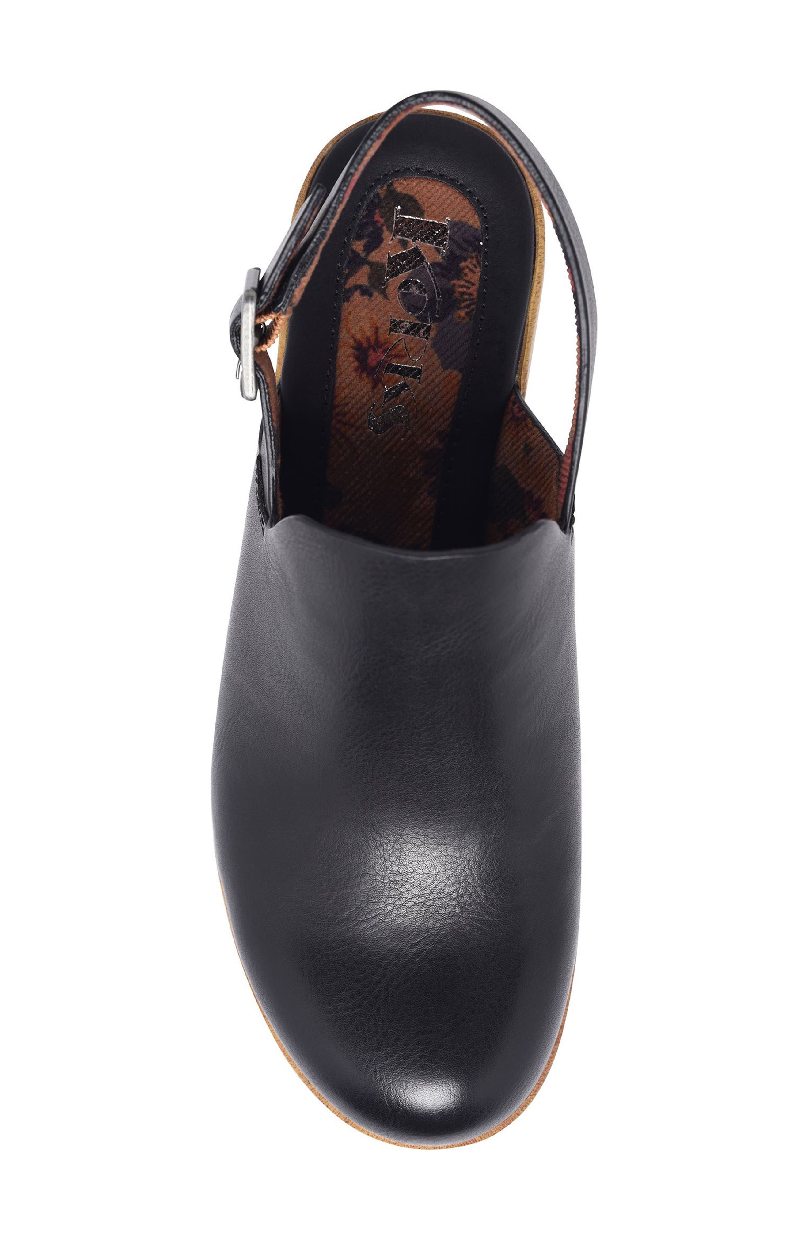 KORKS Soho Slingback Clog, Alternate, color, Black