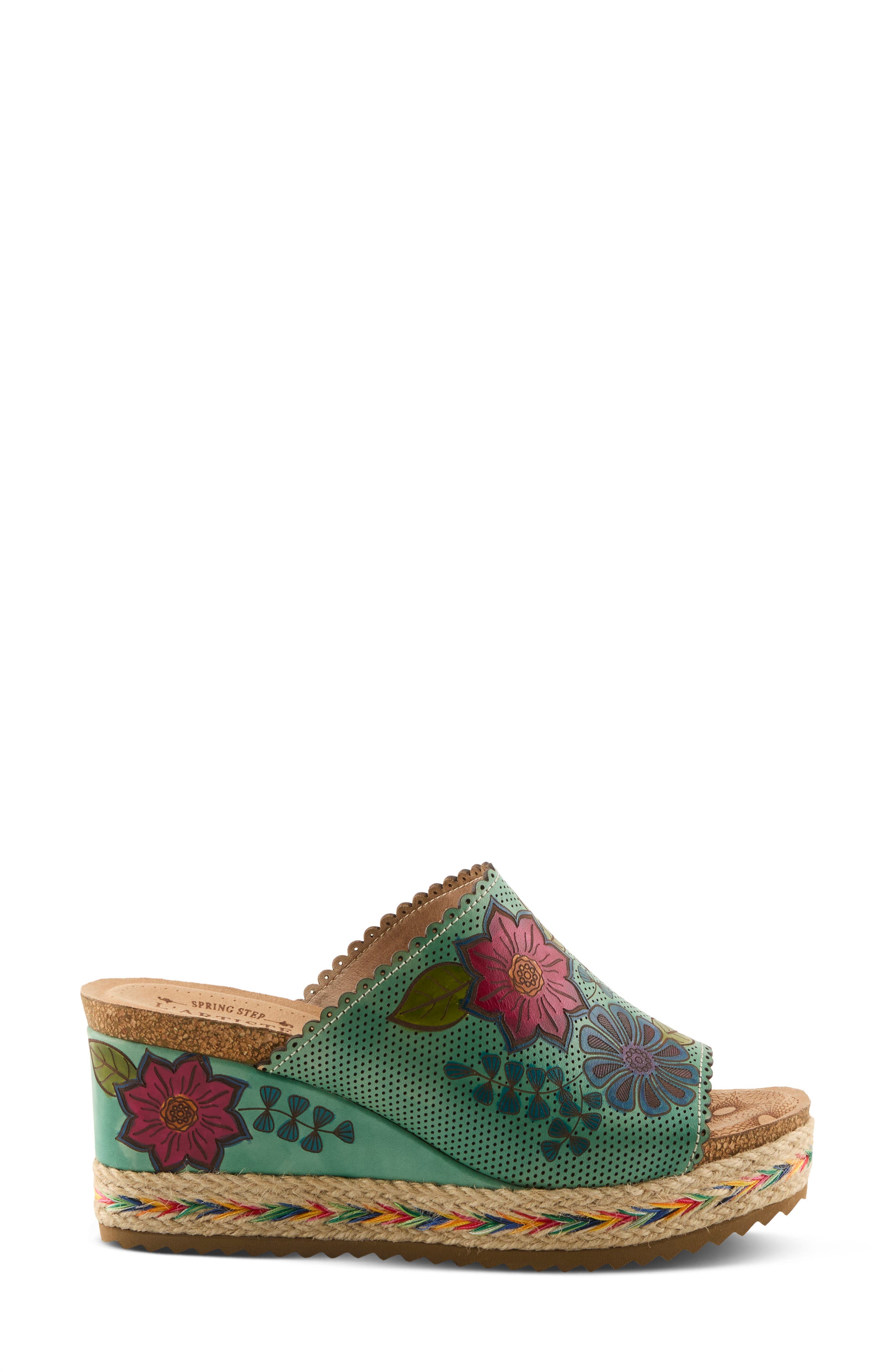 L'Artiste by Spring Step Delraybeach Platform Wedge Sandal, Alternate, color, 