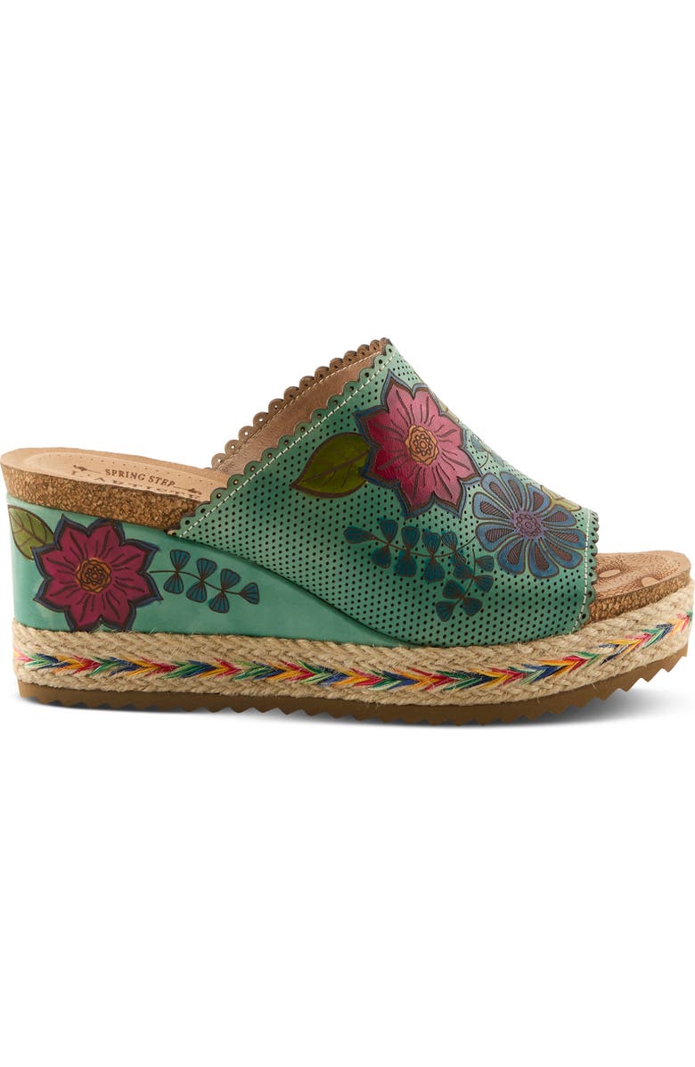 L'Artiste by Spring Step Delraybeach Platform Wedge Sandal, Alternate, color,