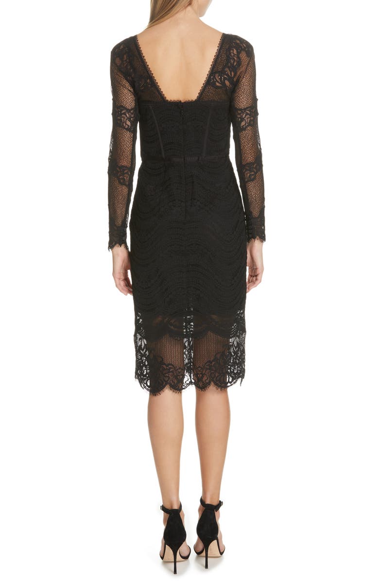 Simkhai Jonathan Simkhai Lace Bustier Bodysuit Dress, Alternate, color, 