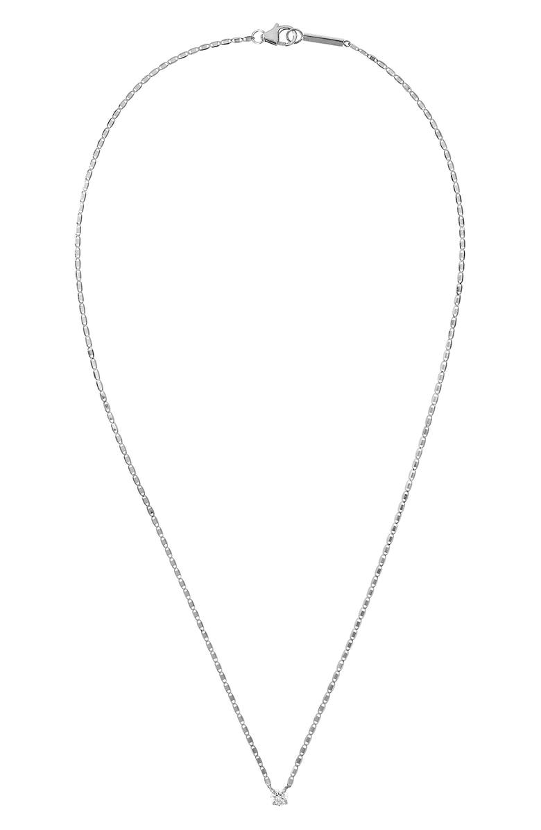 LANA Jewelry Petite Malibu Diamond Solitare Necklace, Main, color, 