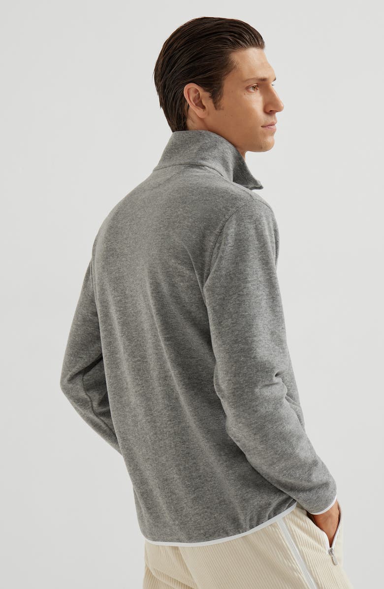 Brunello Cucinelli Techno fabric sweatshirt, Alternate, color, Grey