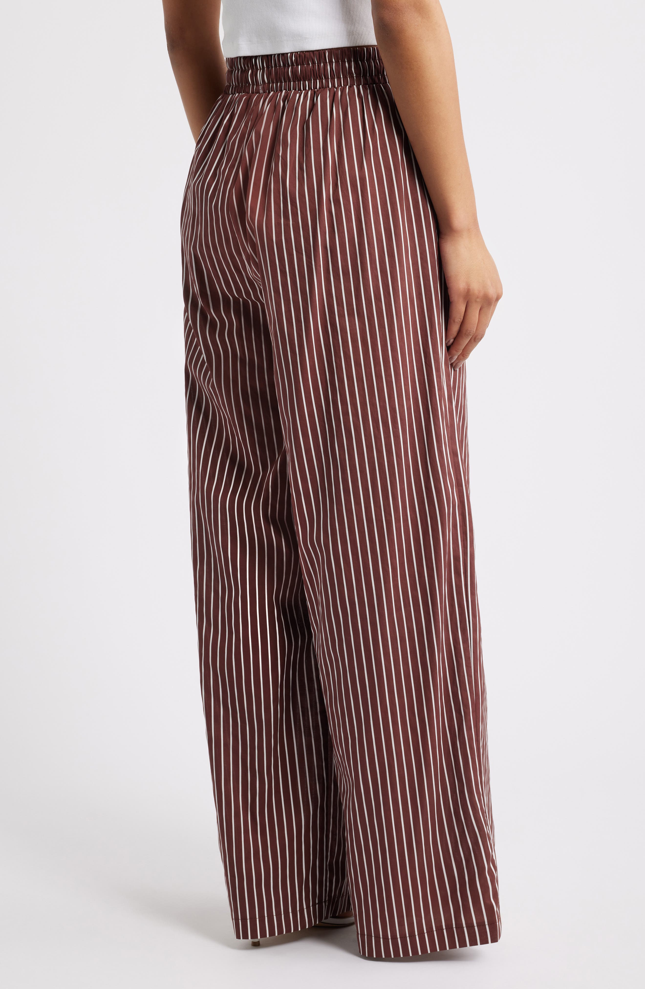 Darya Stripe Drawstring Waist Wide Leg Pants - image 2