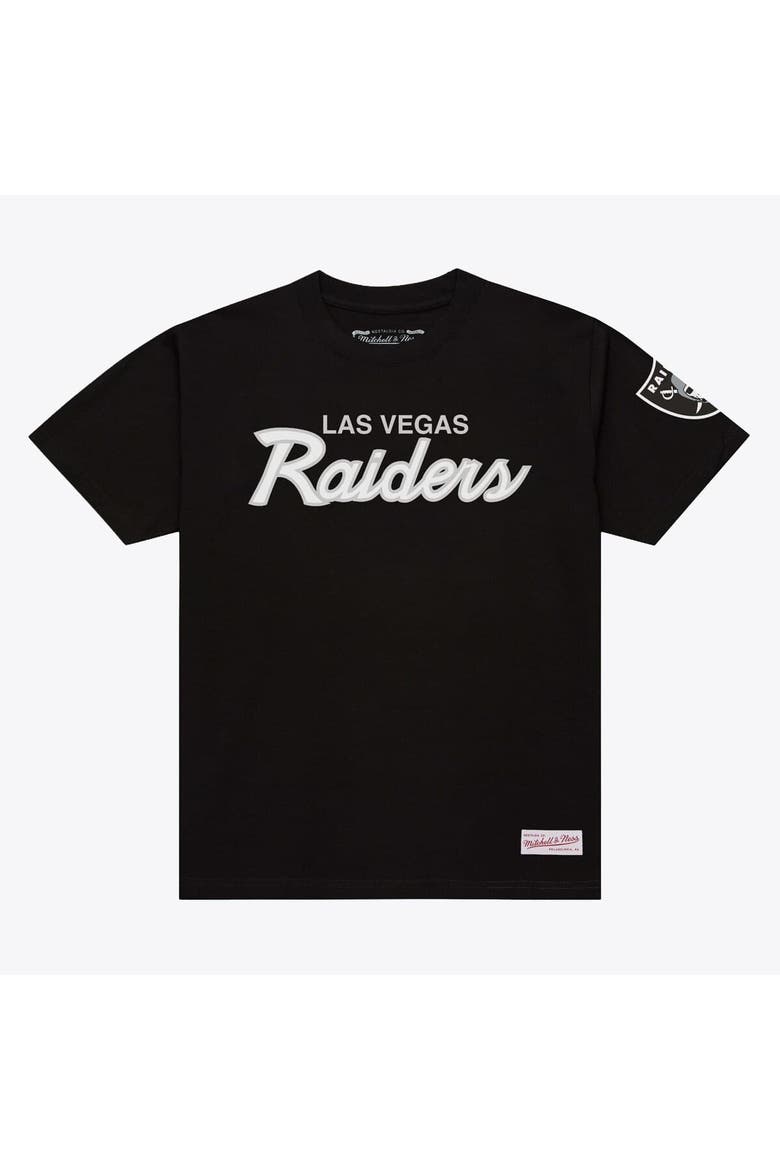 Men's Mitchell & Ness Black Las Vegas Raiders Head Coach Classic T-Shirt, Main, color, Black