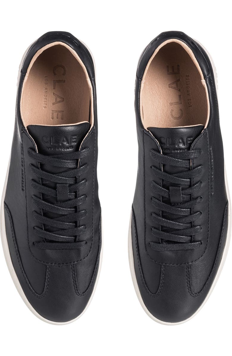 CLAE Deane Sneaker, Alternate, color, Black Milled Leather