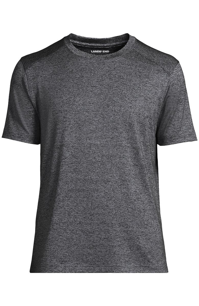 Lands' End School Uniform Rapid Dry Short Sleeve Modern Fit Tee, Alternate, color, Soapstone Space Dye