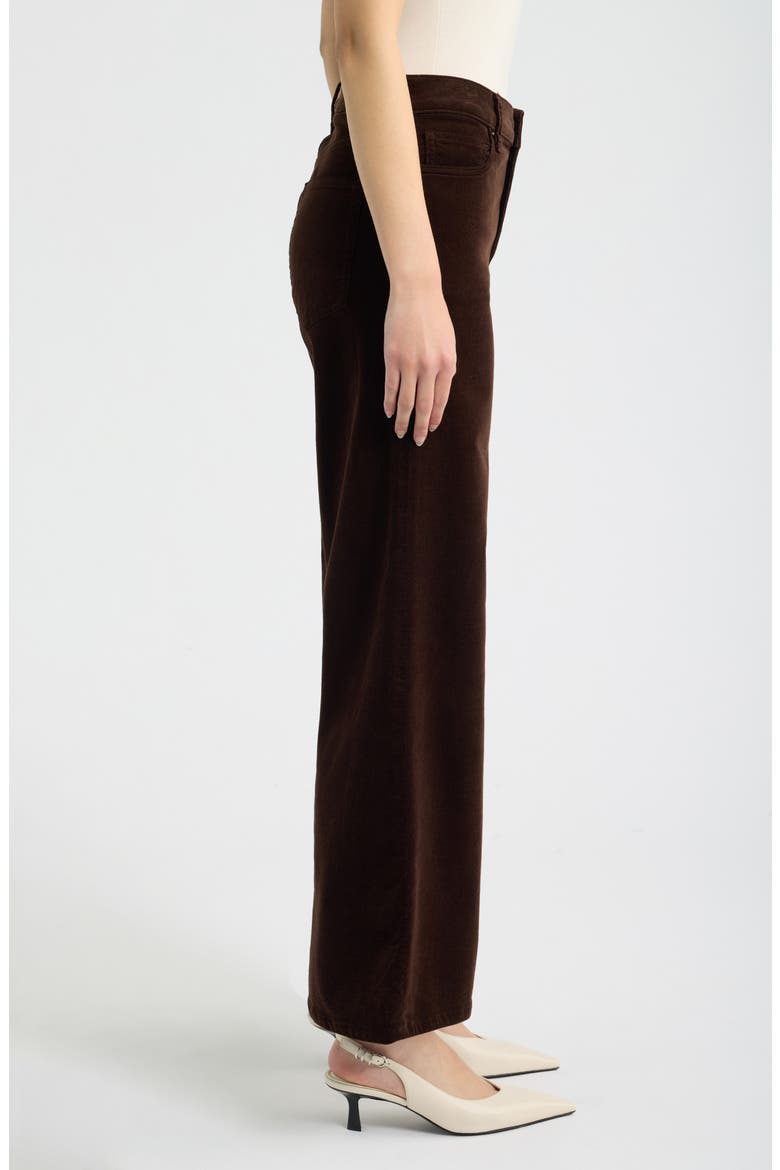 The Swing High Waist Wide Leg Corduroy Pants, Alternate, color, ESPRESSO
