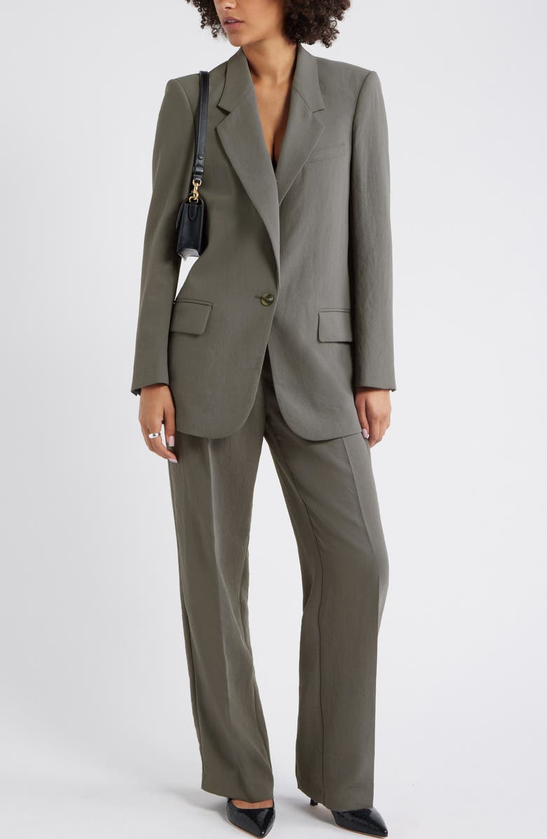 Open Edit The Curator Relaxed Blazer, Alternate, color, Grey Magnet