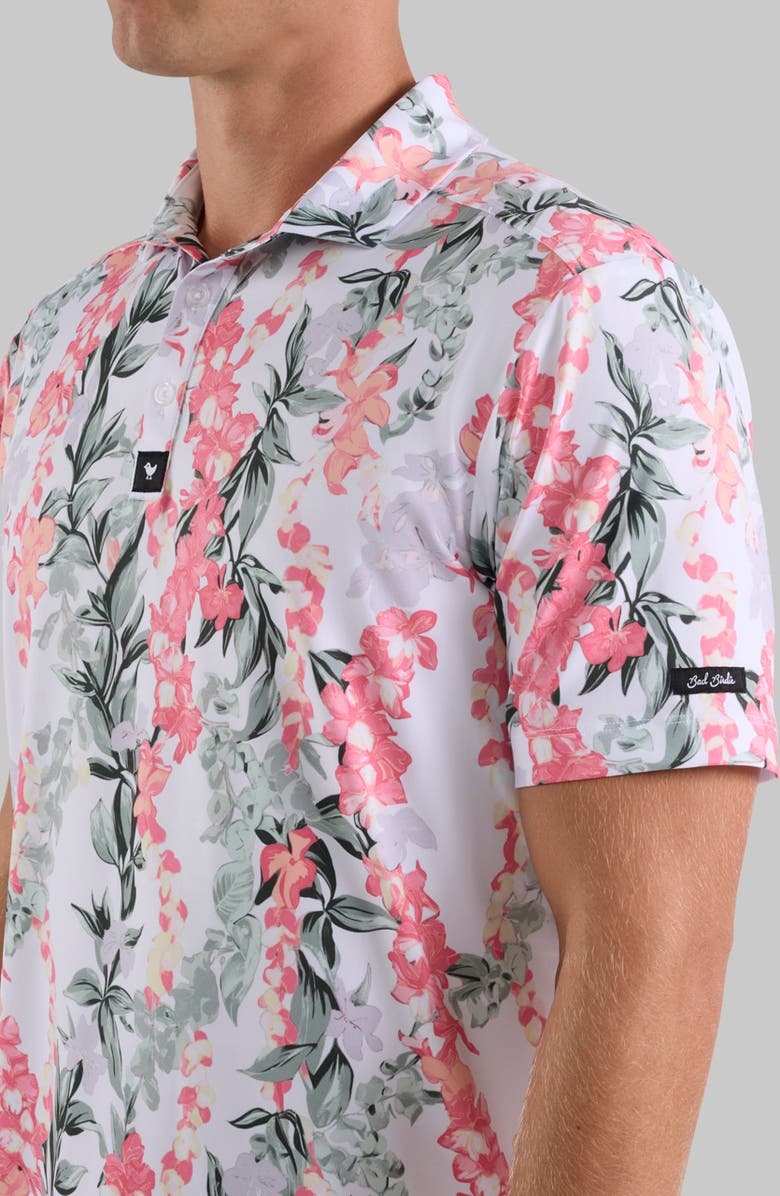 Bad Birdie Core Performance Polo, Alternate, color, Leid - Brilliant White