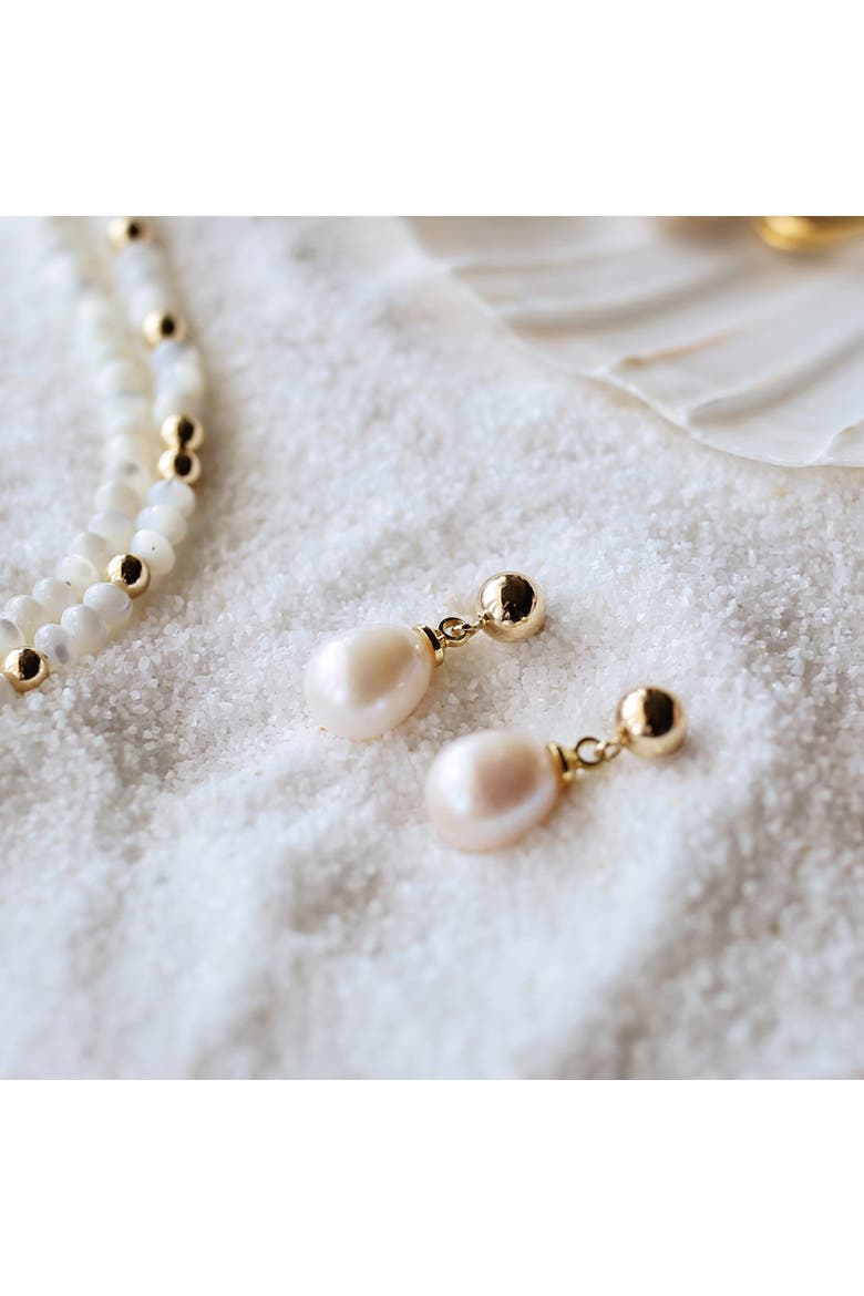 Coraline Pearl Earrings, Alternate, color, Ivory
