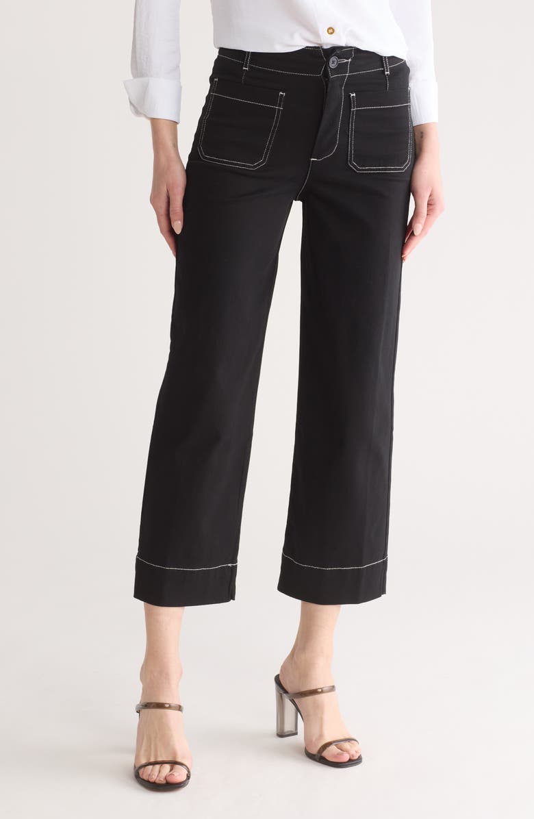 Bagatelle High Waist Wide Leg Crop Pants, Main, color,