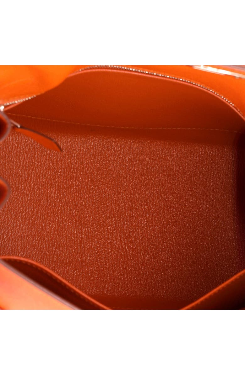 Pre-Owned Hermes Kelly Handbag Orange Epsom with Palladium Hardware 28, Alternate, color,