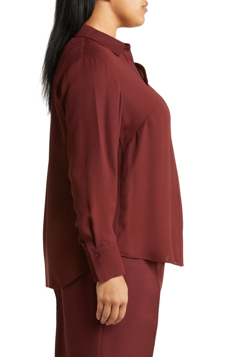 Lafayette 148 New York Scottie Silk Blouse, Alternate, color, Date