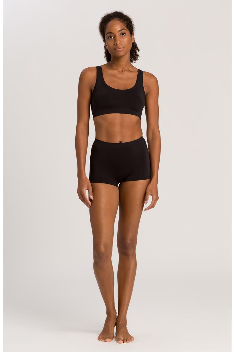 Touch Feel High Waist Boyshorts, Alternate, color, BLACK