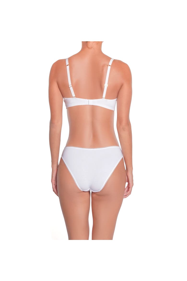 Coton Bio Underwire Bra, Alternate, color, White