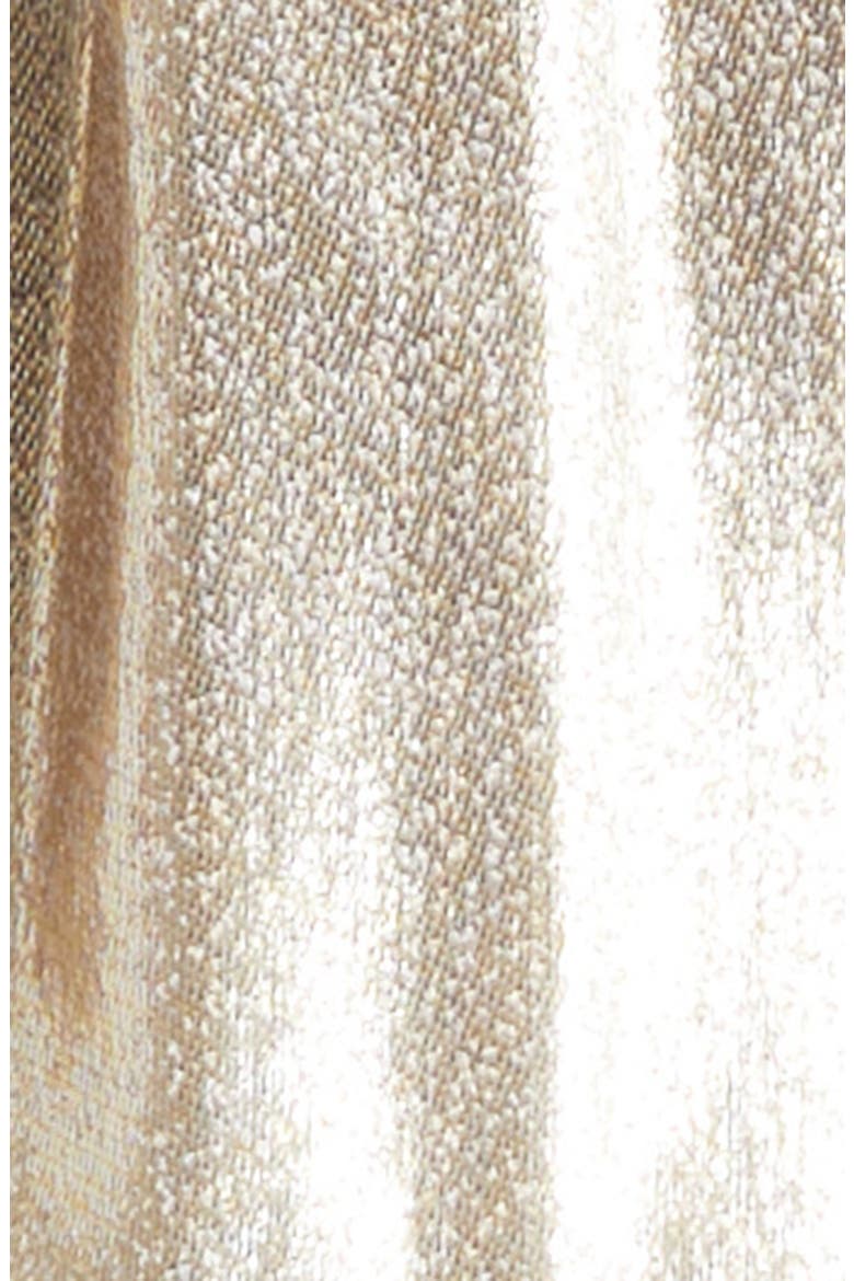 Alexi Metallic Minidress, Alternate, color, GOLD