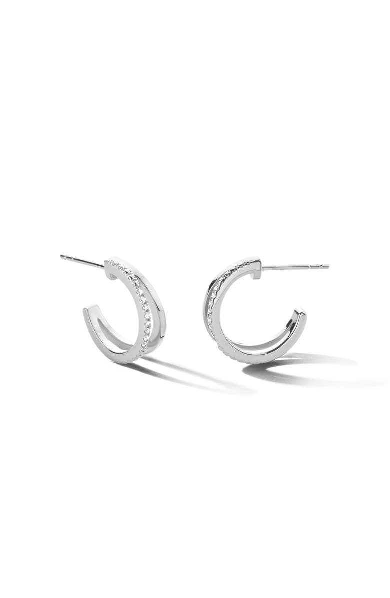 DPT Antwerp Duo Earrings, Alternate, color, White Rhodium