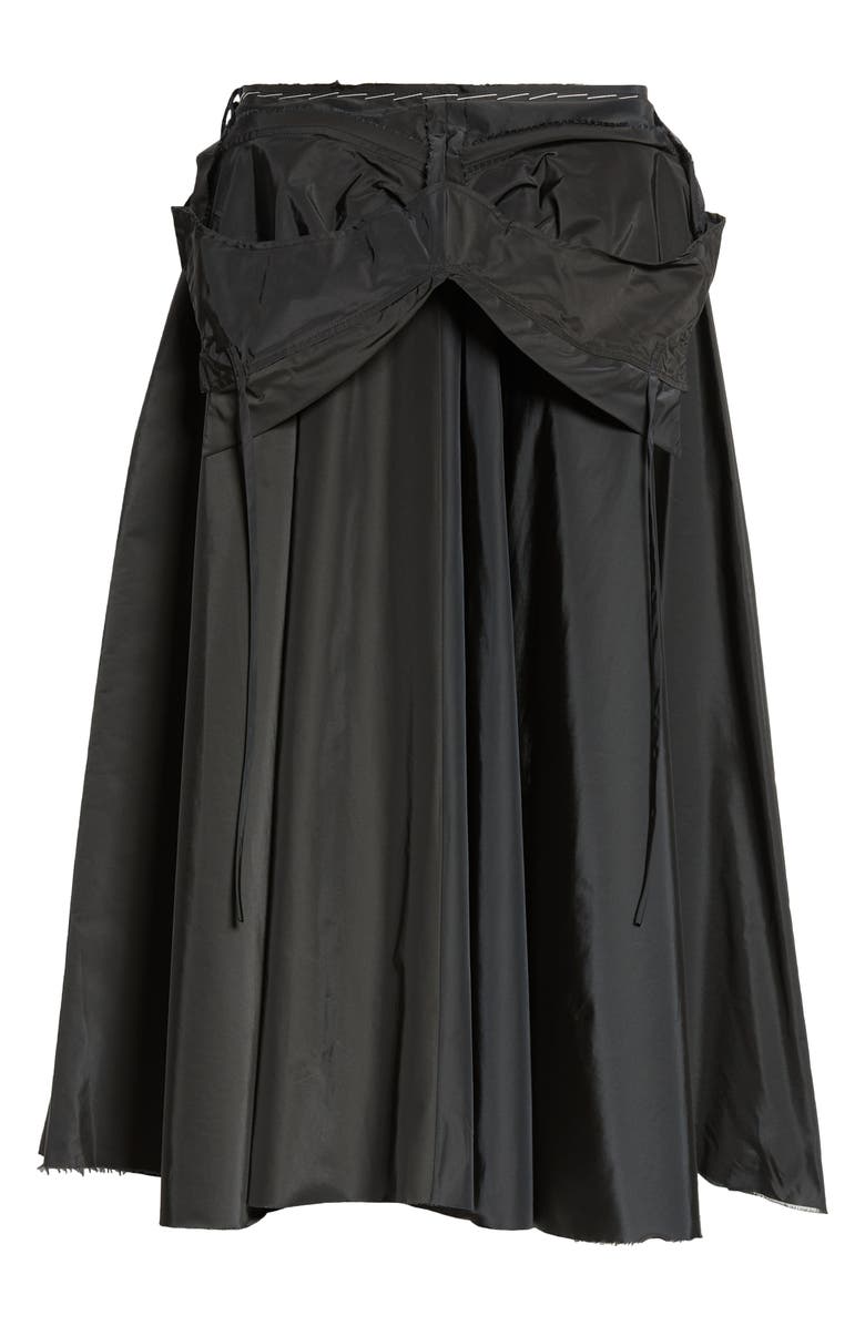 Maison Margiela Taffeta Midi Skirt, Alternate, color, 