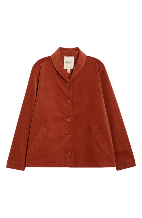 Seasalt Cornwall Brightwork Corduroy Jacket In Red