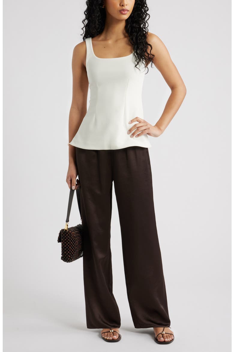Flared Tank, Alternate, color, IVORY