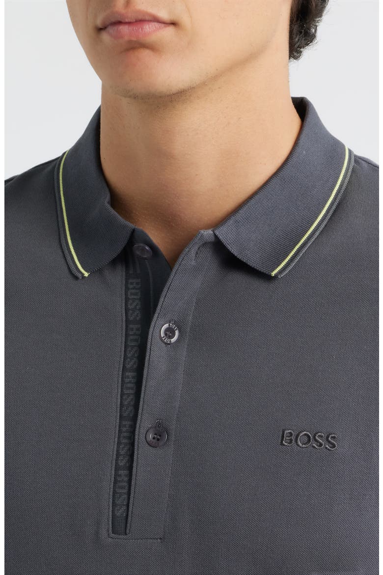 Paule Tipped Polo, Alternate, color, DARK GREY
