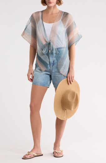 BCBG Generation Ombré High-Low Topper & Hat Set